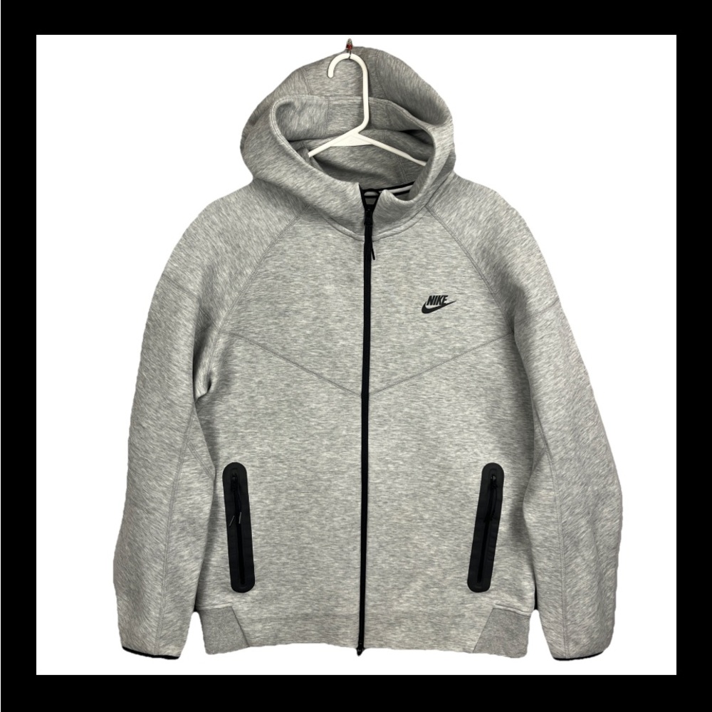 Nike Sportswear Tech Fleece Windrunner Hoodie Men’s Large Grey FB7921-063